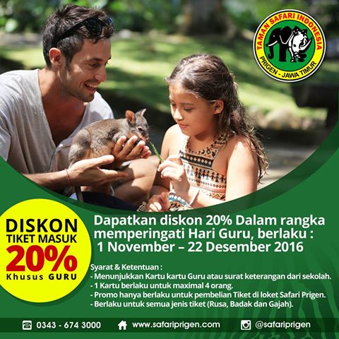 Taman Safari Indonesia Diskon 20 Tiket Masuk