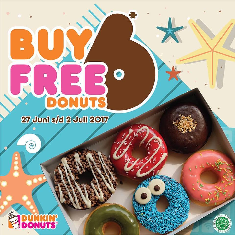 Dunkin Donuts Beli 6 FREE 6 Donuts