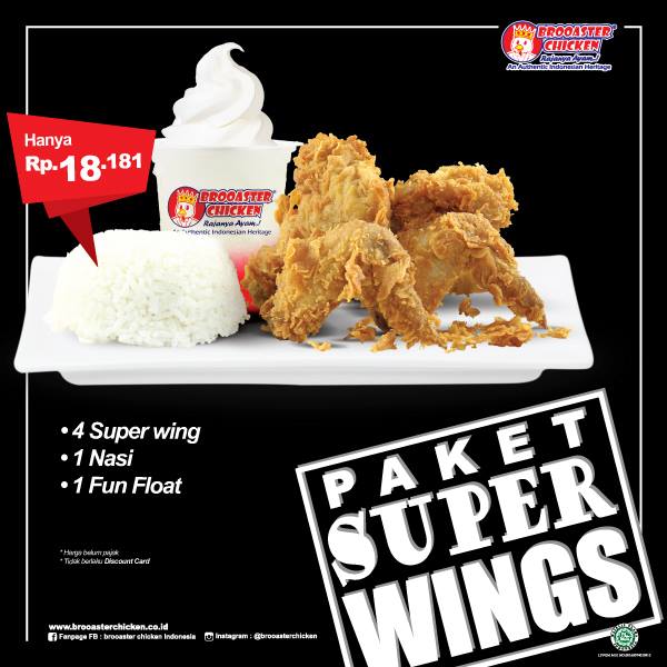 Brooaster Chicken Paket Super Wings