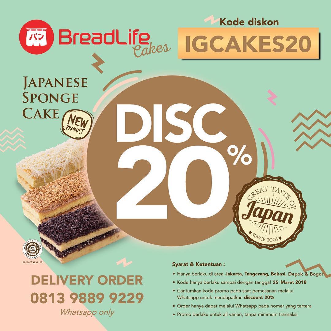 Breadlife 20 Off Japanese Sponge Cake