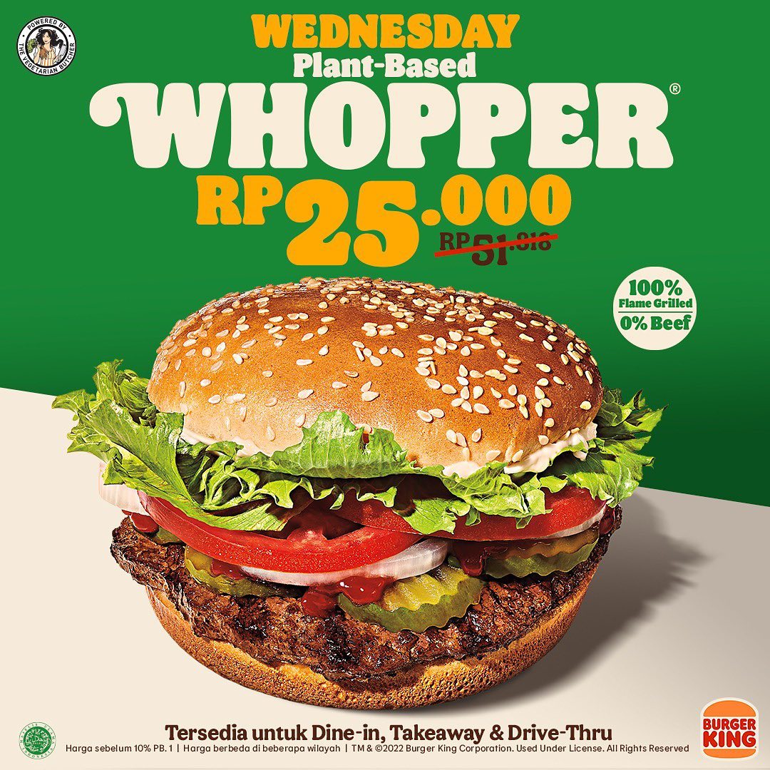 Wednesday Plant Based Whooper