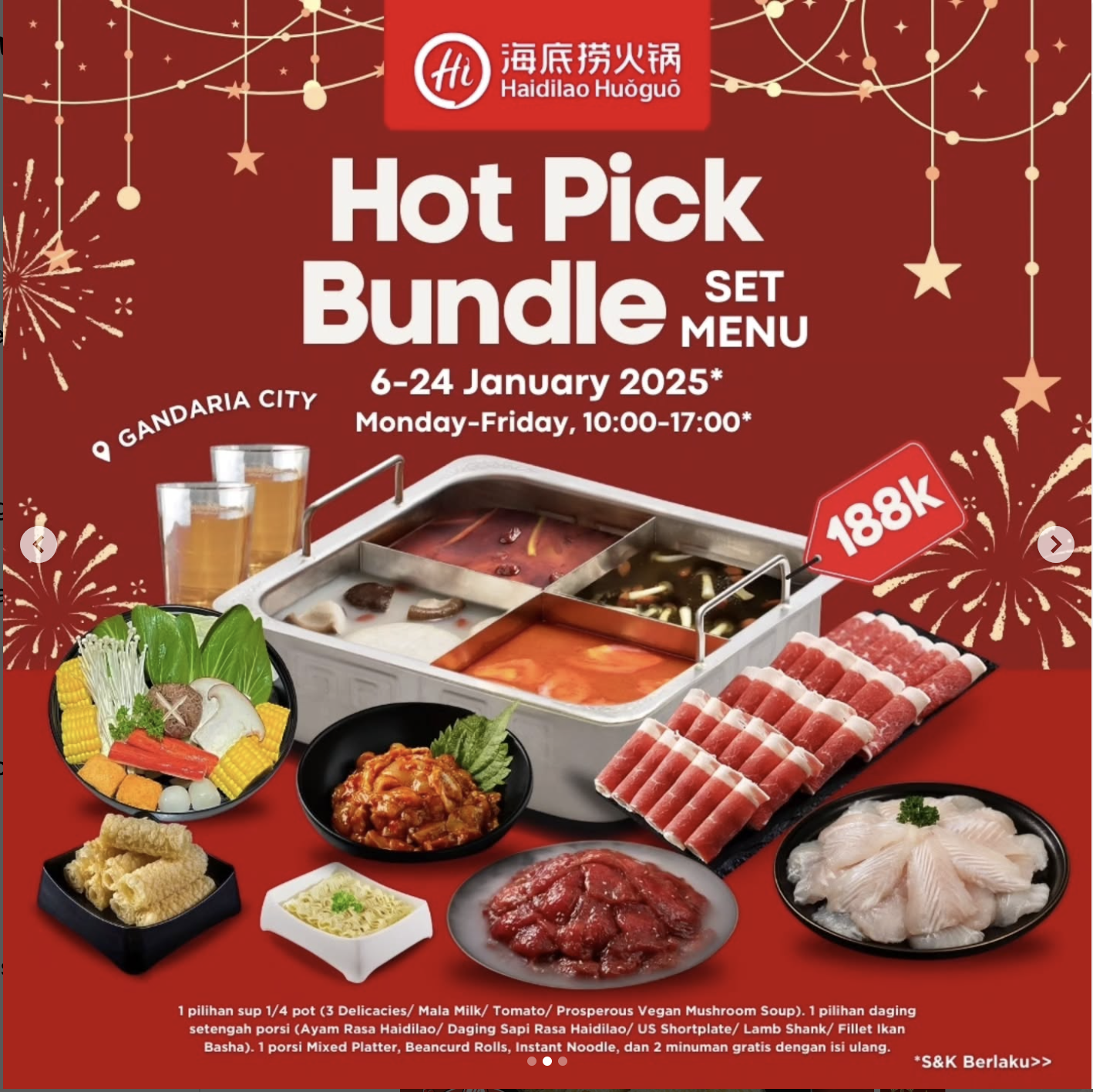 Hot Pick Bundle Set Menu 188K