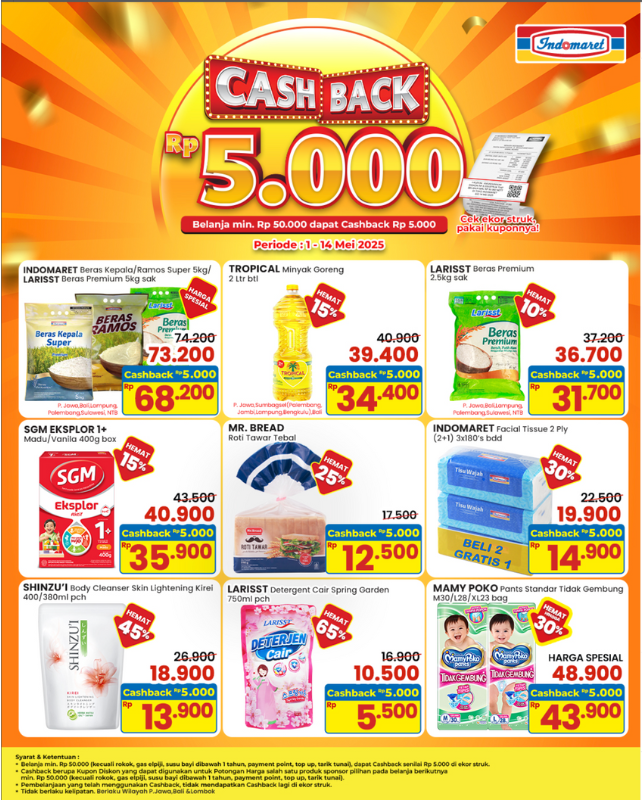 Cashback 5.000