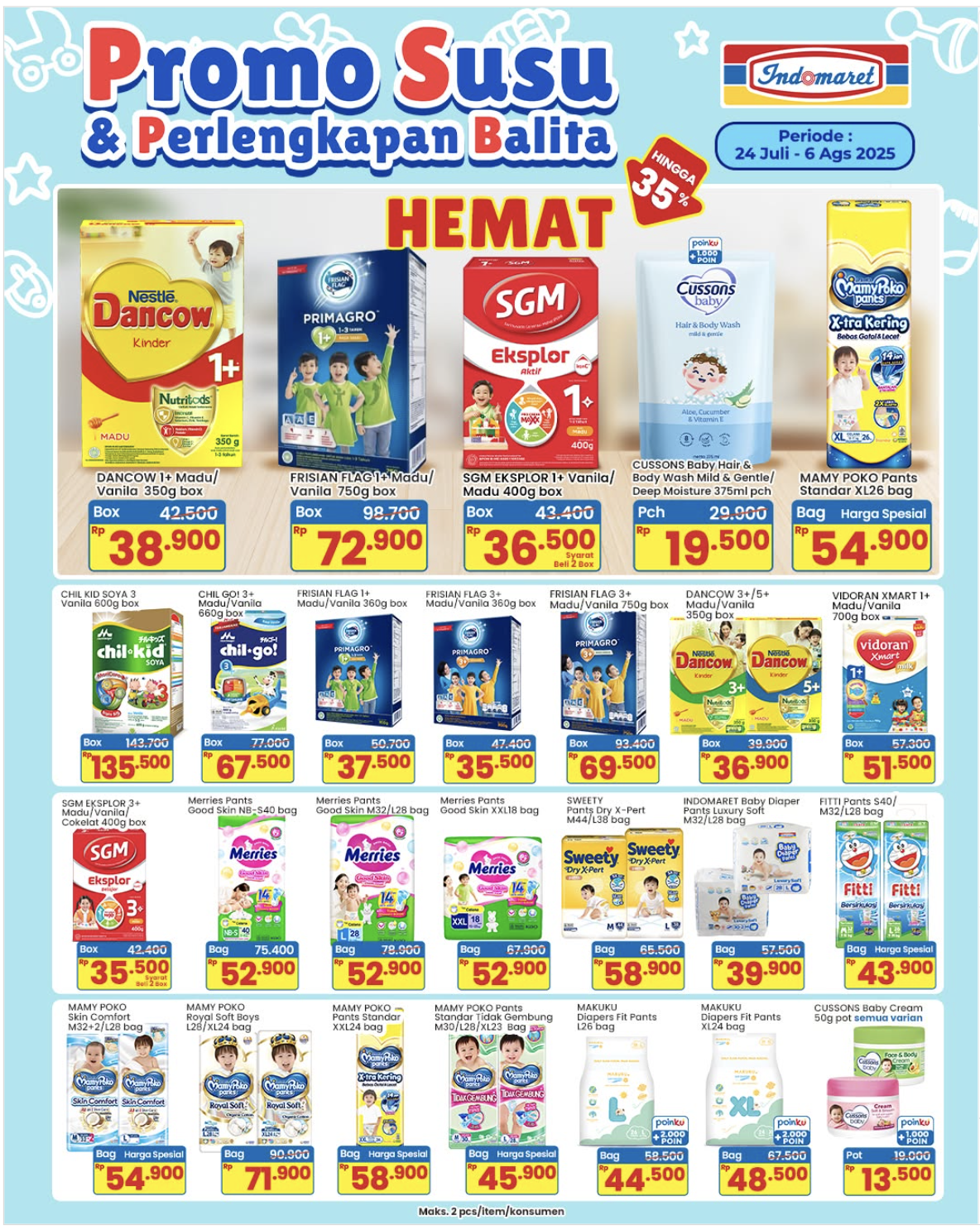 Promo Susu & Perlengkapan Balita