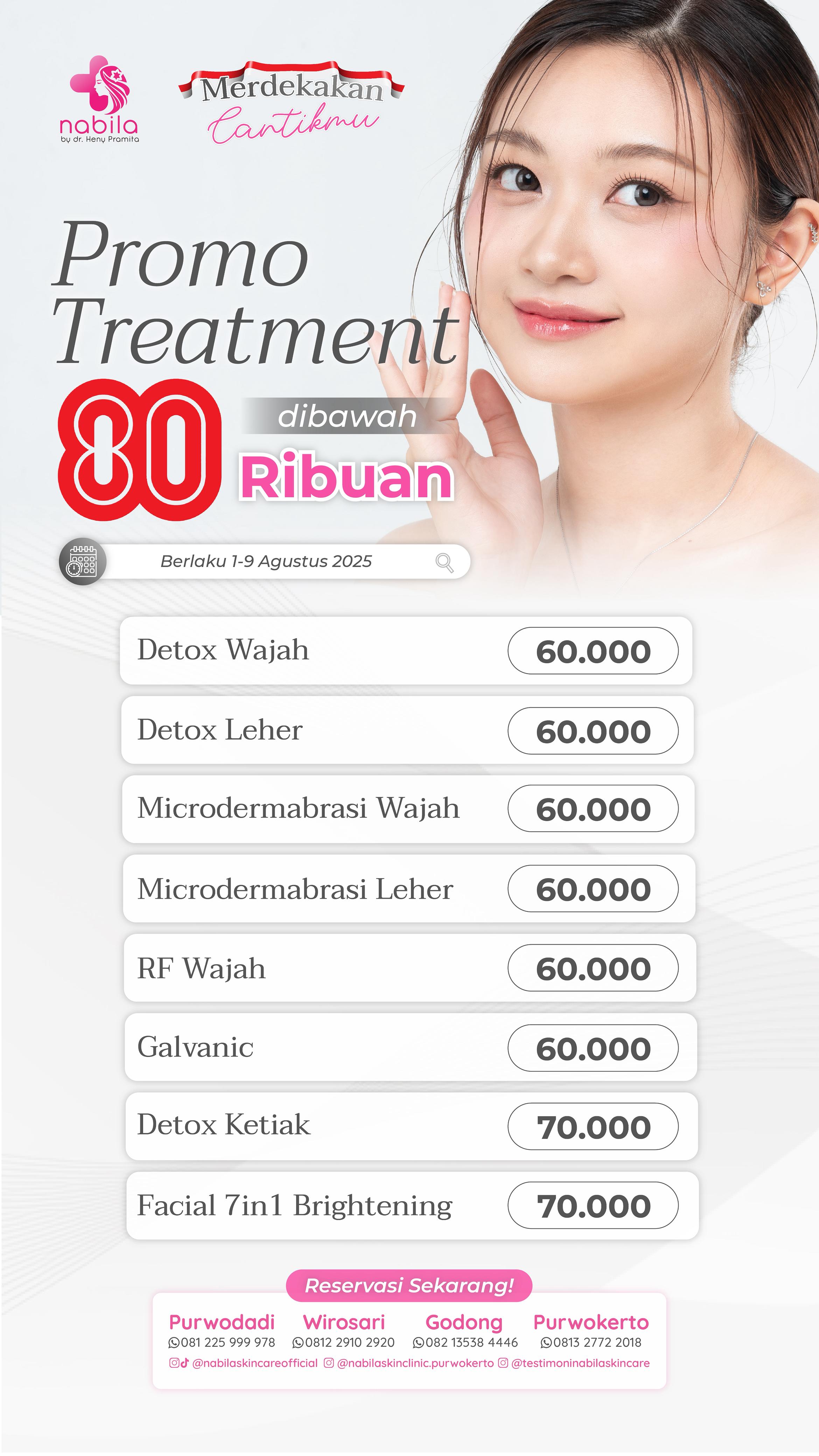 Promo Treatment di bawah 80ribuan