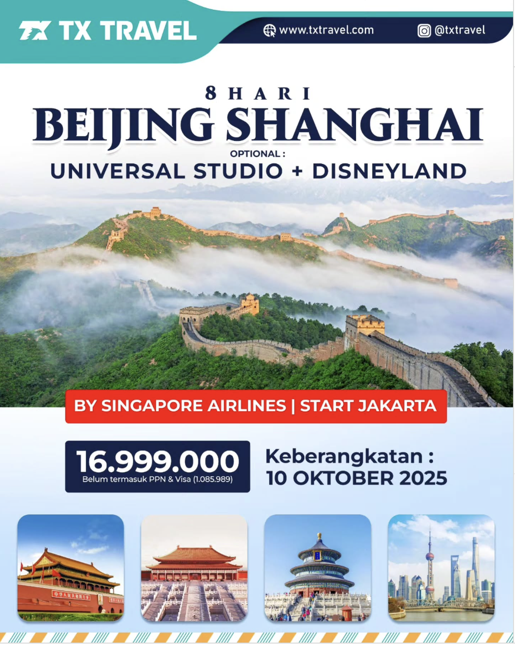 CRAZY PRICE 8D BEIJING – SHANGHAI