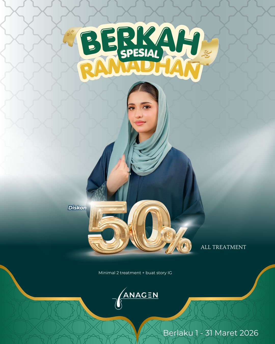 Diskon 50% All Treatment