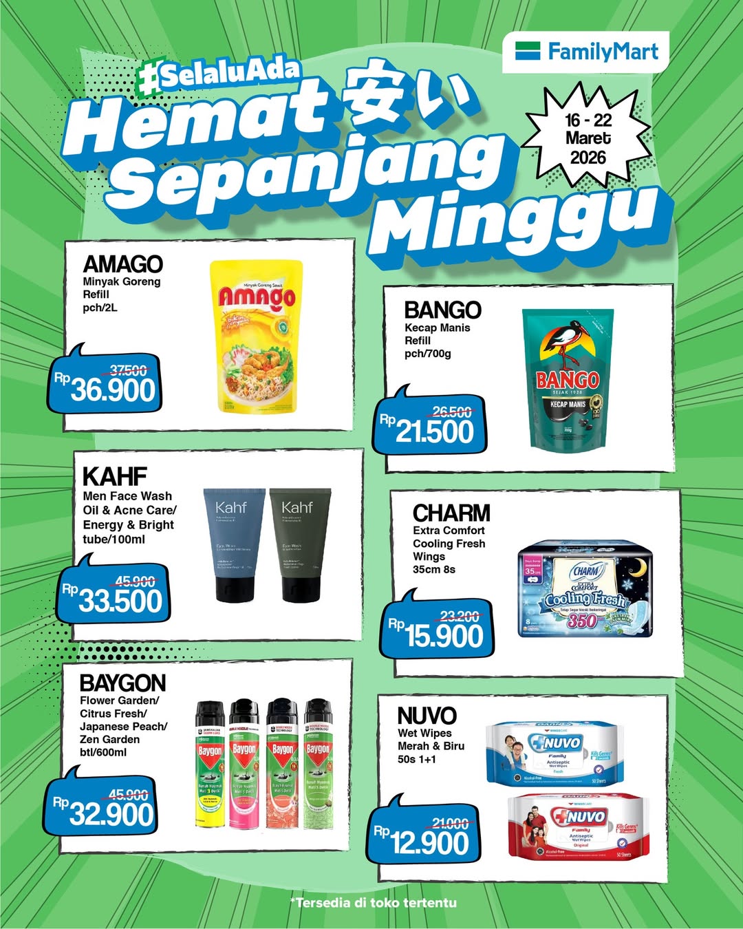 HEMAT SEPANJANG MINGGU DI FAMILYMART !!