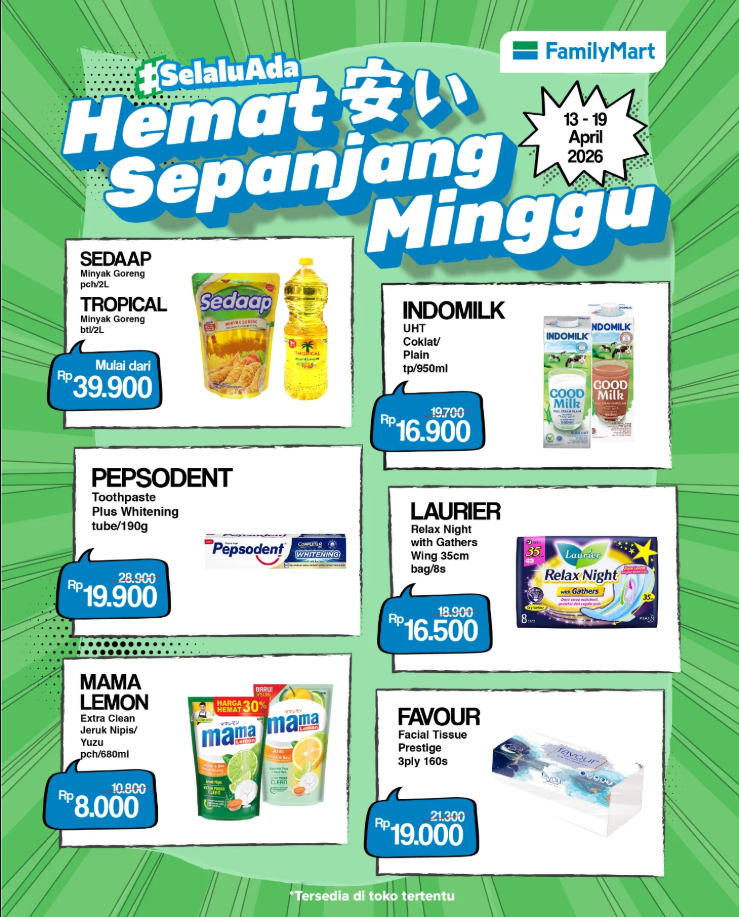 HEMAT SEPANJANG MINGGU DI FAMILYMART !!