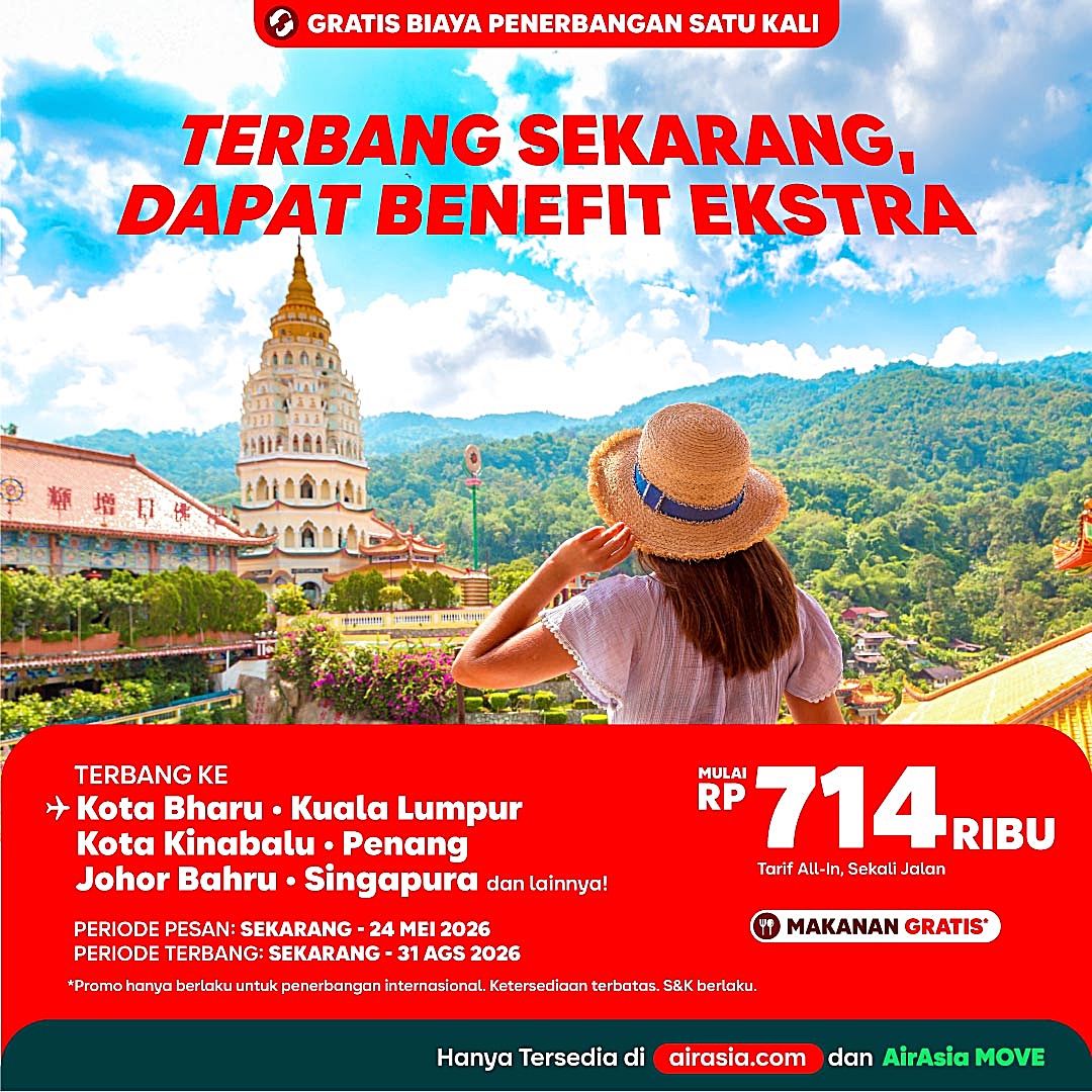 TERBANG SEKARANG DAPAT BENEFIT EXTRA
