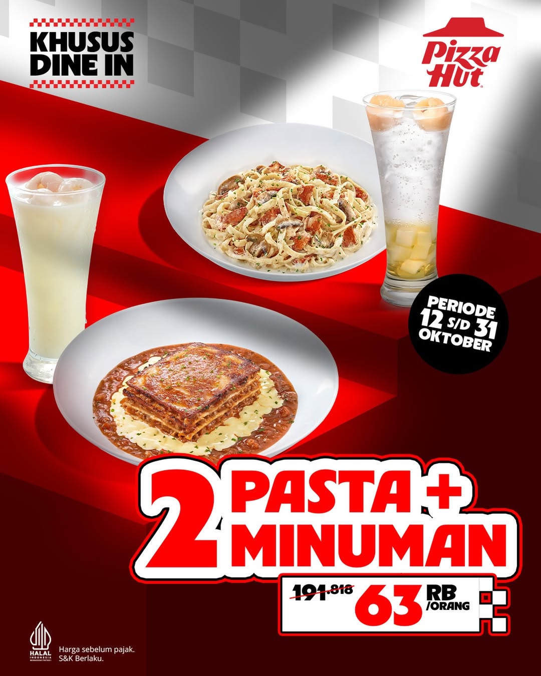 2 PASTA + MINUMAN