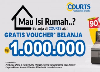 Gratis Voucher Belanja Rp. 1.000.000,-